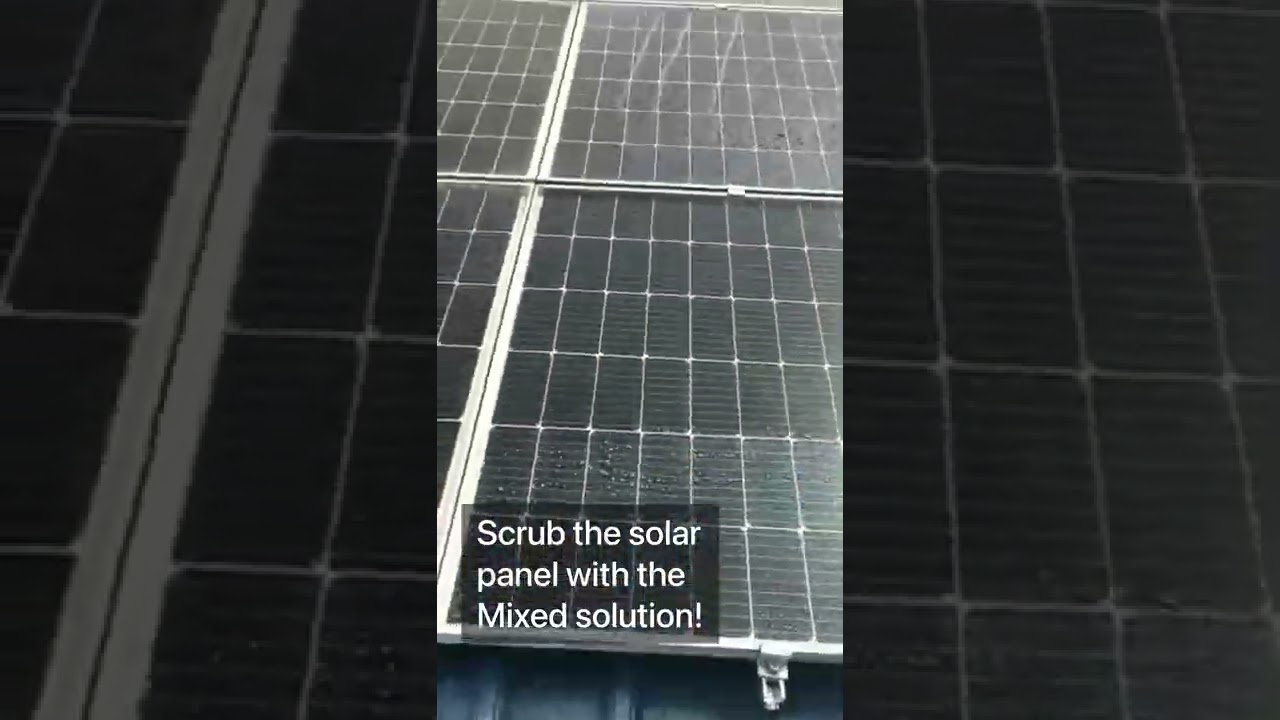 Upekkha Grease Buster Detegent Demo on Solar Panels