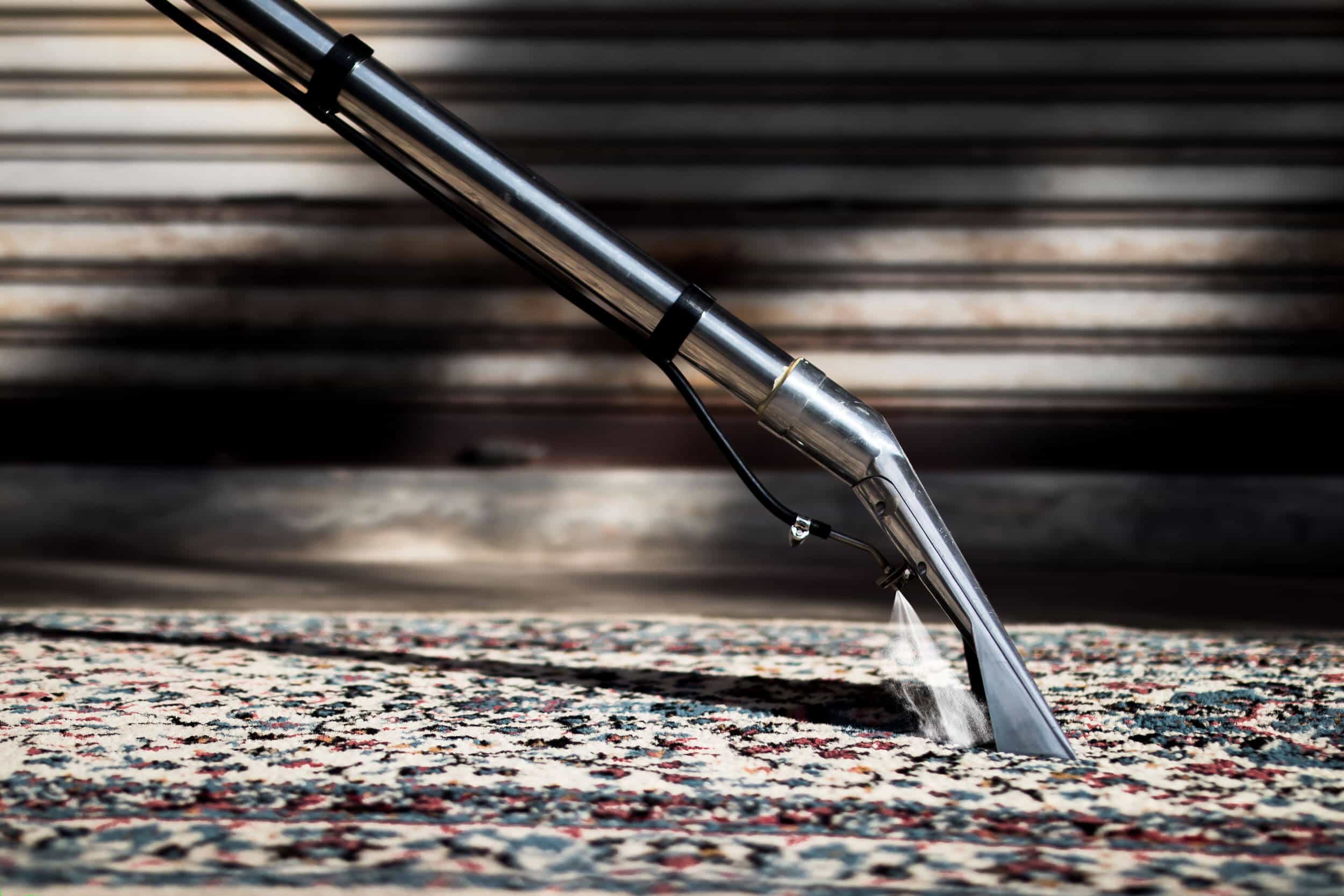 Upekkha MaxClean cleaning a carpet with the floor tool