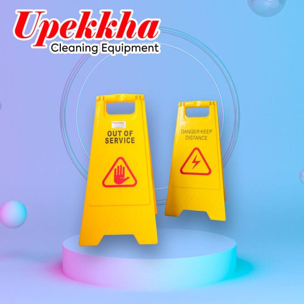Cleaning safety signages