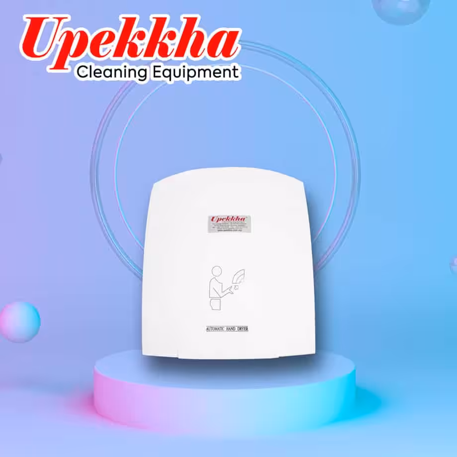 White automatic hand dryer from Upekkha