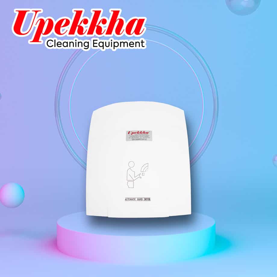 White automatic hand dryer from Upekkha