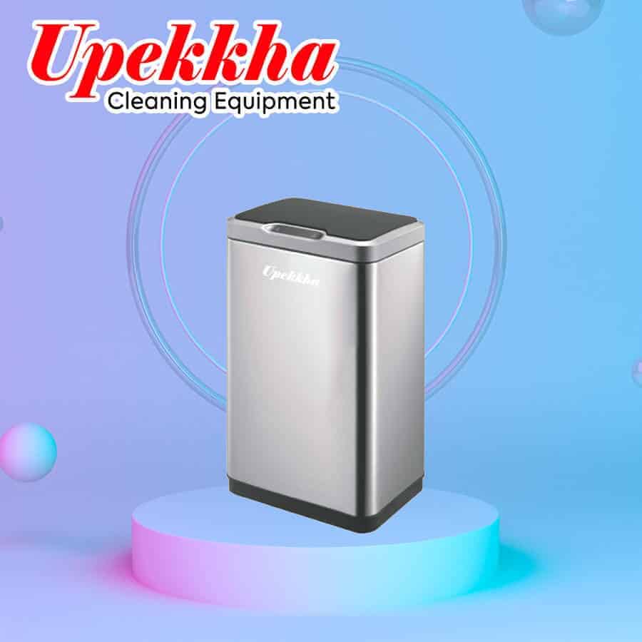 Upekkha V-BIN.Z series stainless steel rectangular sensor bin.