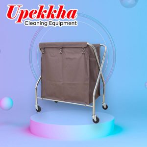 Upekkha V-U.T01 brown stainless steel x trolley with wheels.