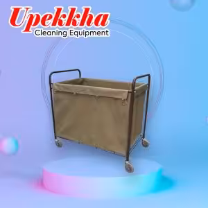 Upekkha V-U.T03 linen trolley with powder coating handler and wheels.