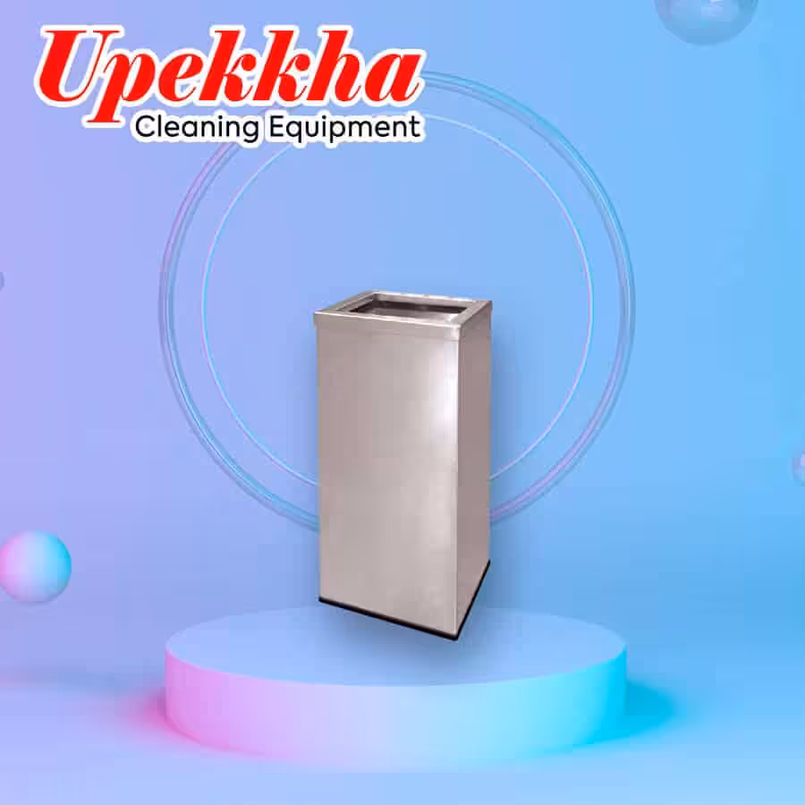 Upekkha V-BIN.S11 rectangular stainless steel open top bin.