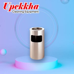 Upekkha V-BIN.S12 stainless steel round astray bin.