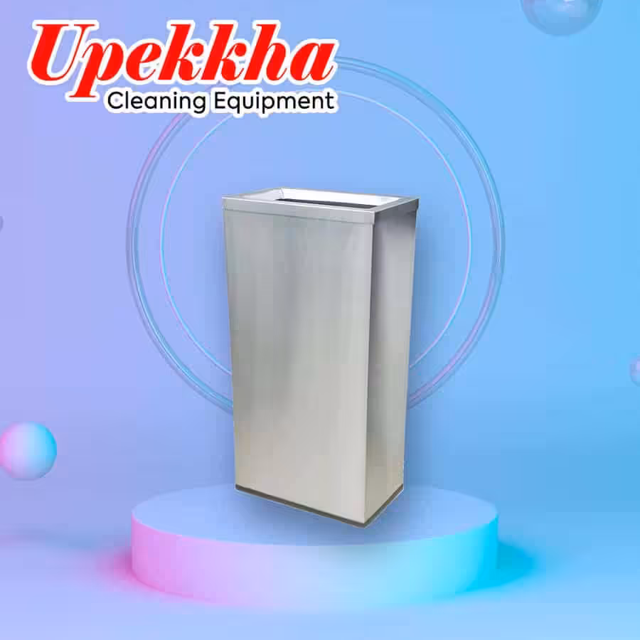 Upekkha V-BIN.S14 stainless steel rectangular open top bin.