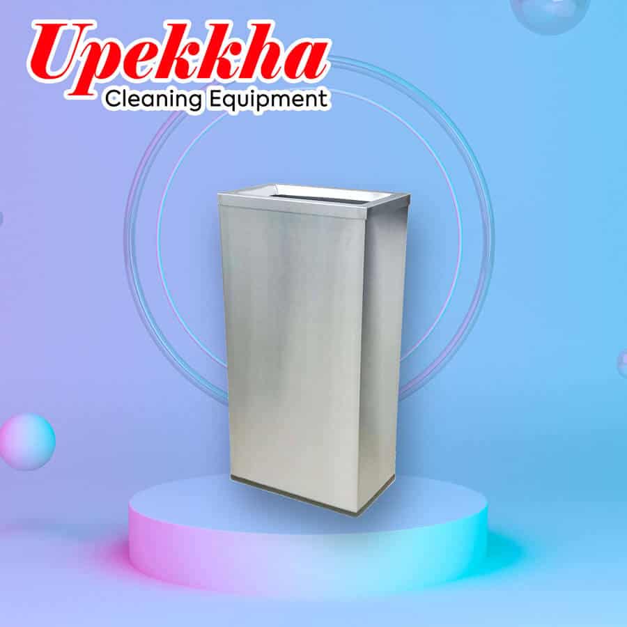 Upekkha V-BIN.S14 stainless steel rectangular open top bin.
