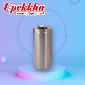 Upekkha V-BIN.S7 stainless steel round open top bin.