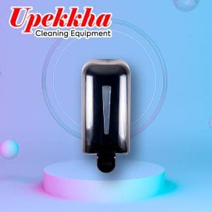 Upekkha black liquid foam soap dispenser.