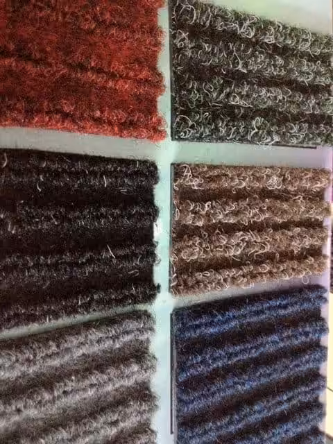 Super tough rib mat with six different colors which are red, green, black, cream, grey and blue