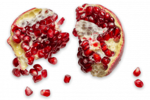 Delicious red pomegranate fruit