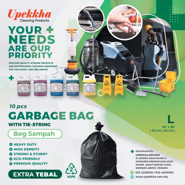 Garbage Bag – Size L Garbage Bags Upekkha Cleaning Supplies Malaysia