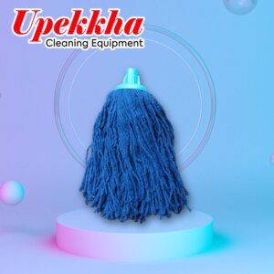 Blue Round Mop c/w Handle Janitorial Equipment Upekkha Cleaning Supplies Malaysia