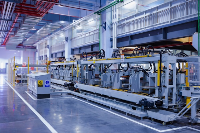 Factory floor cleaning environment