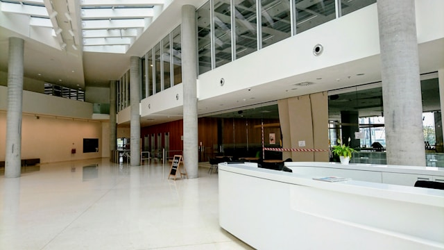 Hospital floor cleaning environment