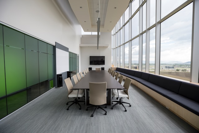 Commercial office cleaning environment