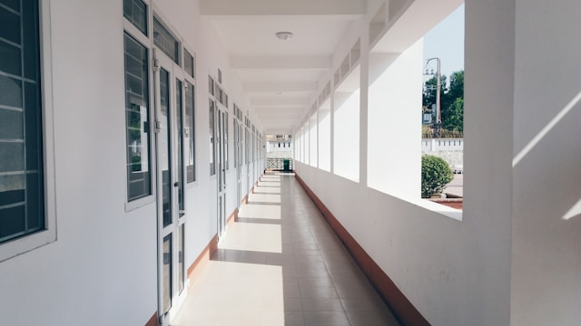 School corridor