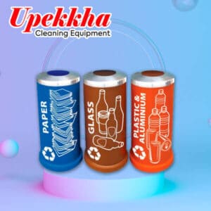 Recycle Bin V-BIN-RC42 Polyethylene Recycle Bin with SS Cover & Inner Bin Upekkha Cleaning Products Our Trusted V-BIN-RC42 Polyethylene Recycle Bin with SS Cover & Inner Bin Upekkha Cleaning Products