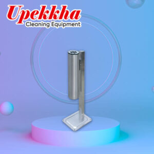 Stainless steel standing ashtray bin for outdoor smoking area