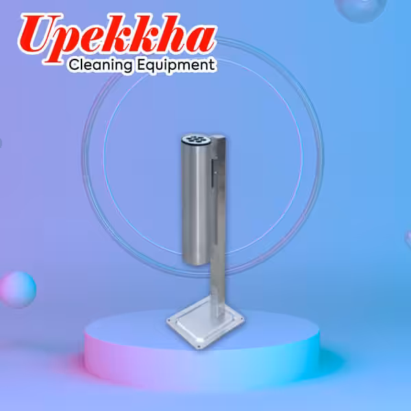 Stainless steel standing ashtray bin for outdoor smoking area