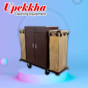 Our Trusted V-U.UUC1644 Powder Coated Maid Trolley Upekkha Cleaning Products