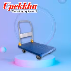 Upekkha blue foldable platform trolley.