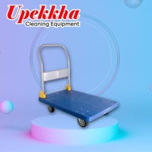 Upekkha blue foldable platform trolley.