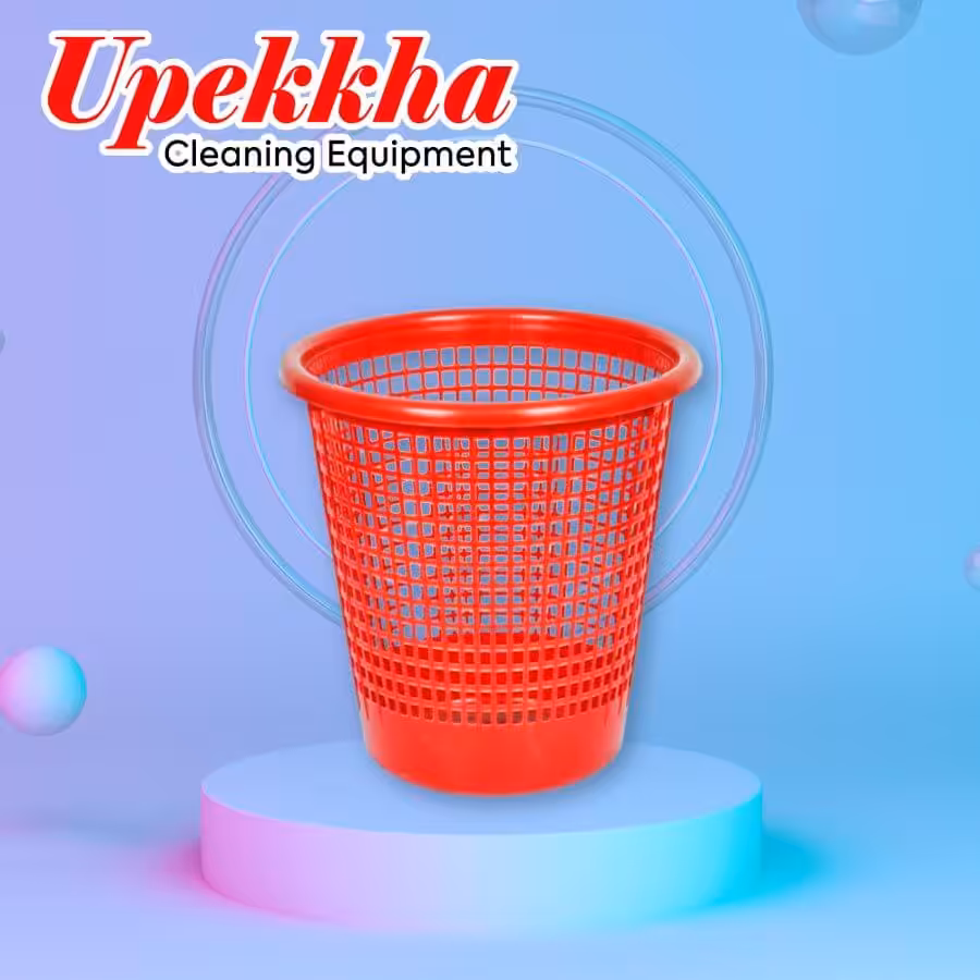 Upekkha netted red paper basket.