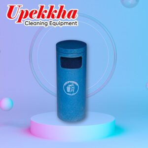 Upekkha V-BIN-39 blue cylindrical polyethylene bin.